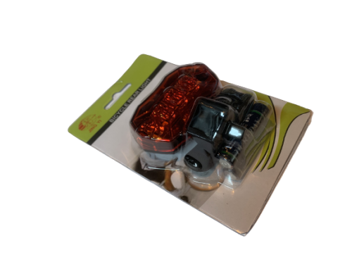 Фонарь задний JING YI JY-6090T, 5 диодов, 3 режима, AAA*2 шт (в комплекте), 22,2-31,8 мм