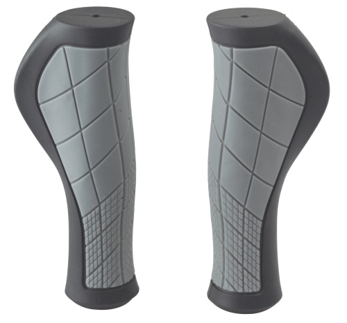 Ручки 00-170551 на руль H37 2-х компанент. резиновые 137мм черно-серые