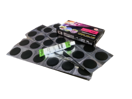 Набор для ремонта шин (004) (латки круглые, Ф32мм, 36 шт, + 20гр клея)