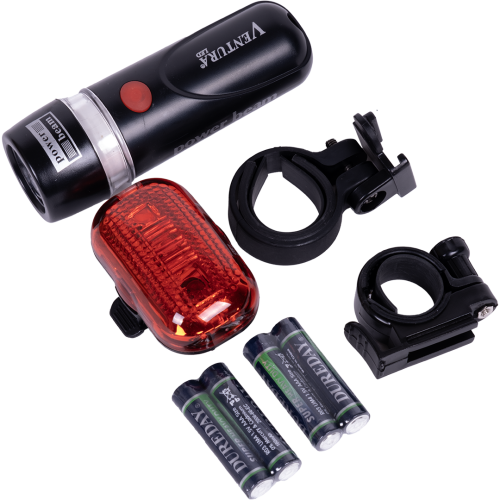 Фара+фонарь 5-221004 5д/2ф с линзами+5д/4ф красный с батар. (50) VENTURA