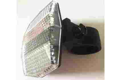 Катафот передний белый для велосипеда.