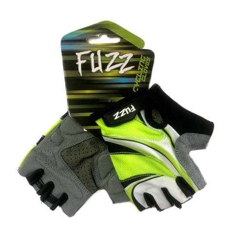 Перчатки 08-202511 лайкра LADY COMFORT зеленые, р-р XS, с петельками, на липучке FUZZ