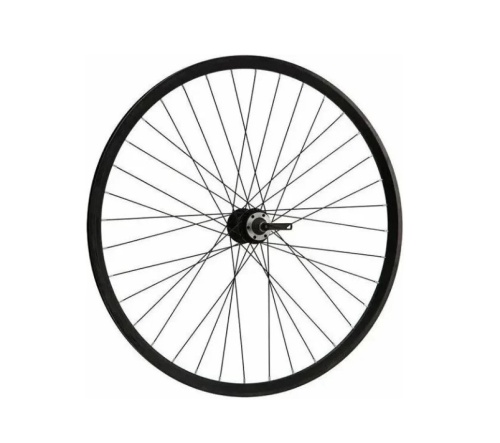 Колесо 24" заднее, двустен алюм. обод WZ-A208R, 32сп., под диск (6 болтов), под трещотку, Forward