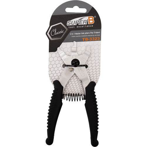 Инстр./клещи 5-880305 2 в 1 для РАЗМЫКАНИЯ-СМЫКАНИЯ замка цепи антискользящие рукоятки на блистере TB-3323 SUPERB