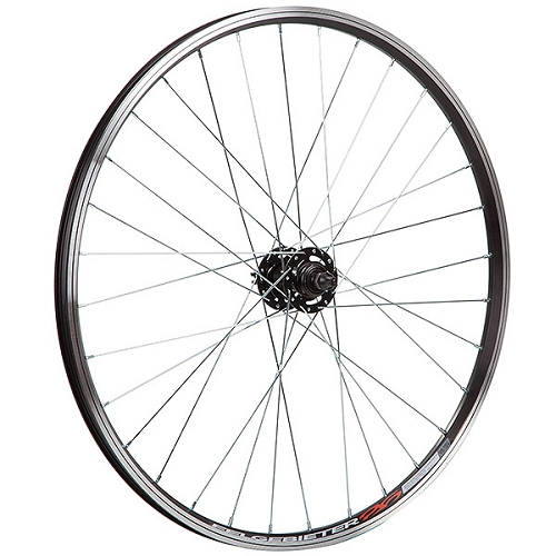 Колесо 26" переднее, двуст. обод, 32сп, вт. SF A22F сталь, диск, эксц.