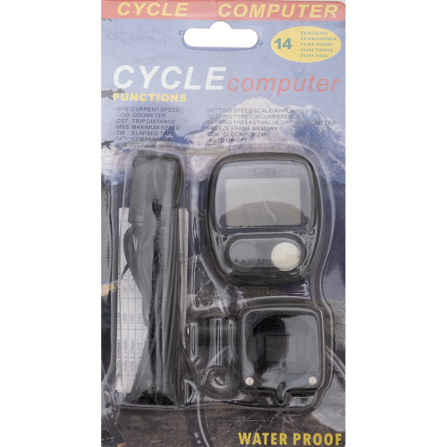 Велокомпьютер (спидометр) Sun DING модель: SD-536B. 14-функций, проводной.