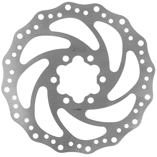 Торм. диск 5-360643 (ротор) для диск. тормоза 140мм+6болтов  нерж. сталь серебр. M-WAVE