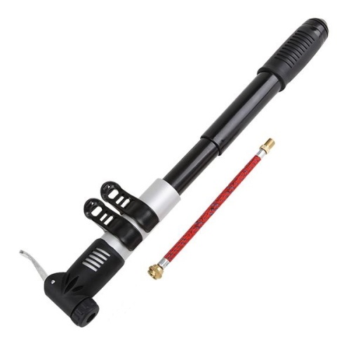 Насос ручной алюм. мини, 30x230, крепл.на раму, авто/вело ниппель