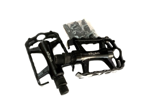 Педали 6-14127 алюминиевые LU-C27G ось Cr-Mo литые облегч. 270 г черные WELLGO