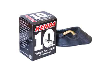 Камера 10х2,00 (54-152) авто изогн. 45` 5-515002 (новый арт. 5-516802) ВЕЛОСИПЕДНАЯ (50) KENDA