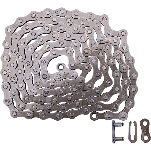 Цепь велосипедная FFC 1-скоростная (1/2'' X 1/8'' X 112L) с замком (дорожная) улучшенного качества