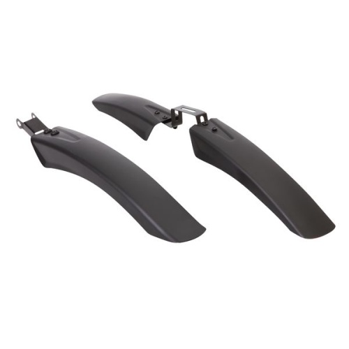 Комплект крыльев P-26А, переднее и заднее, кронштейн 8,5мм, пластик, черные