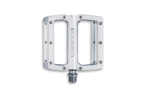 Педали CUBE ALL MOUNTAIN, фрезер. алюм. пром. подш. серебр. матовые, код 14160