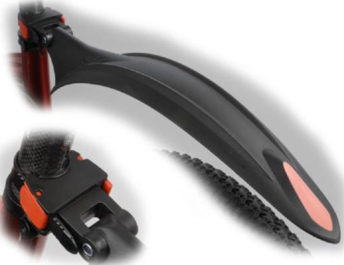 Крыло 8-16150510 пластик. 26" X-Bow заднее б/съемное, на подседельный штырь, длина 560мм, черное AUTHOR (Португалия)