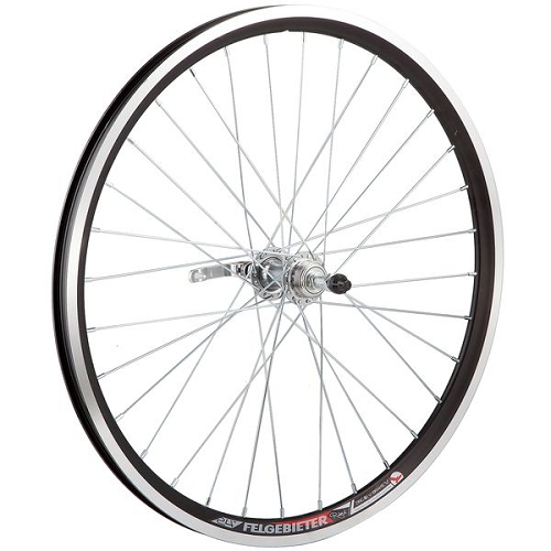 Колесо 24" заднее, двуст. алю. обод, 32сп, втулка сталь, V-br, трещ, Х82333