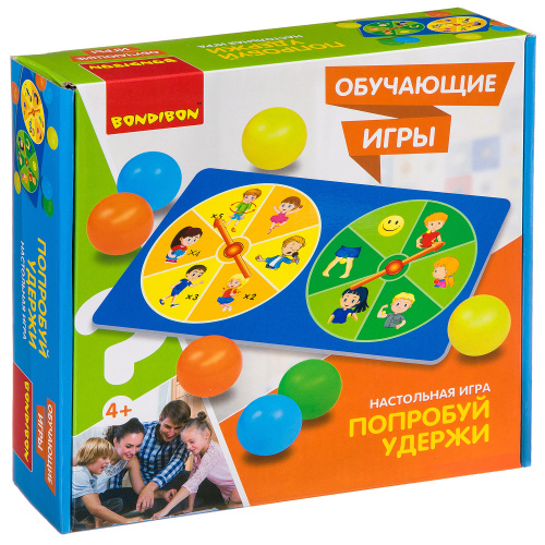 Обучающие игры Bondibon Настольная игра ПОПРОБУЙ УДЕРЖИ
