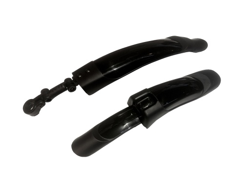 Крылья пластиковые (007) 26",РАЗДВИЖНЫЕ,чёрные, широкие (комплект)