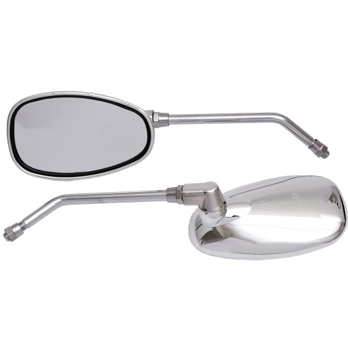 Зеркала (001) d10 хром "Каплевидные"объёмные