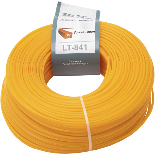 Леска для триммера MITA сечение квадрат диаметр 2,7 мм, моток 200 м, ЛТК 027200 MITA