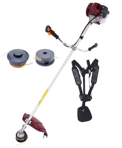 Мотокоса бензиновая ALECORD TBR-52 ST, двигатель 52сс, 2,3 кВт / 3,1 лс, ручка газа STIHL, ранцевый ремень, головка AutoCut 25-2, нож 3Т