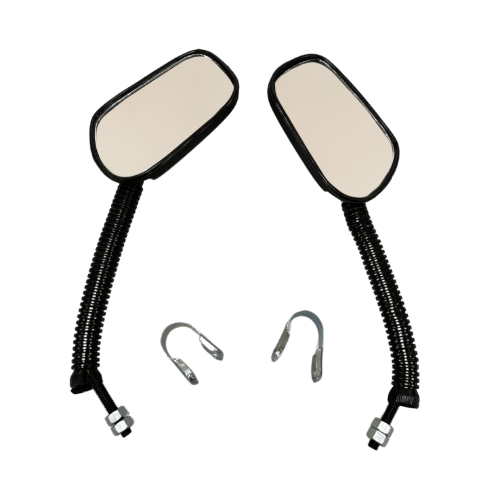 Зеркало Deepak овальное на руль с хомутом, (отгрузка кратно  5 пар)