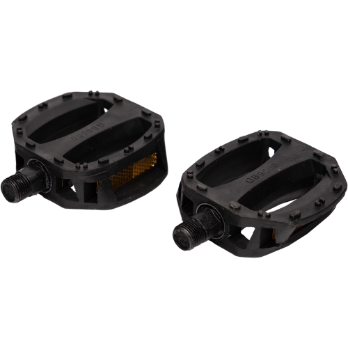 Педаль 16" (001) , с шариковым подшипником, с катафотами, резьба 9/16" (уп-ка 100 пар)