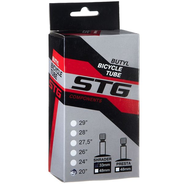 Камера 20х1,75/1,95, AV 33мм велосипедная STG, бутил, (упак.: коробка)