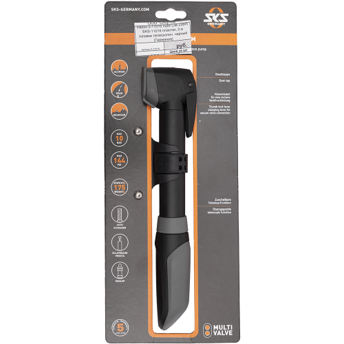 Насос 0-11016 Injex Lite Zoom SKS-11016 пластик, 2-е головки телескопич. черный (Германия)