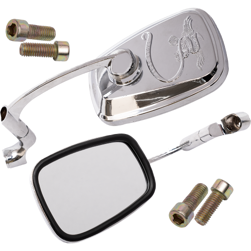 Зеркало мото хром с орлом d=10mm