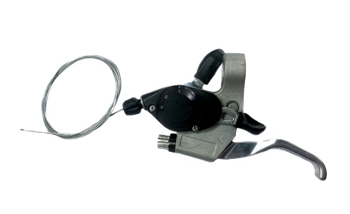 Переключатель-моноблок серый левый 3 ск.