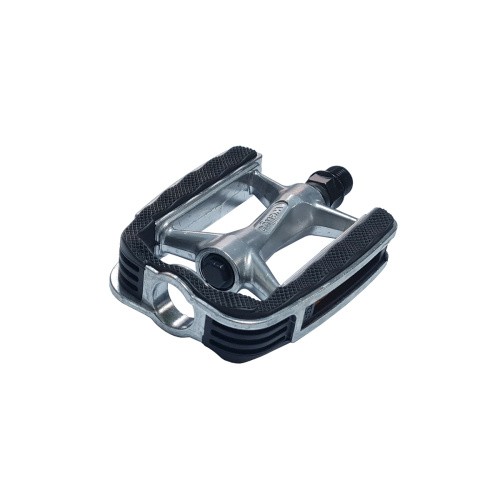 Педали 6-190437 алюминиевые C220 ось Cr-Mo, 2- герм. промподшипника, 392г 109х83х28мм, черно-серебристые WELLGO