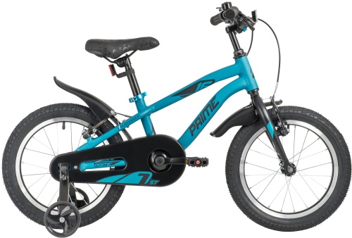 Велосипед NOVATRACK 16" PRIME алюм., синий металлик,  полная защита цепи, ножной тормоз, короткие кр
