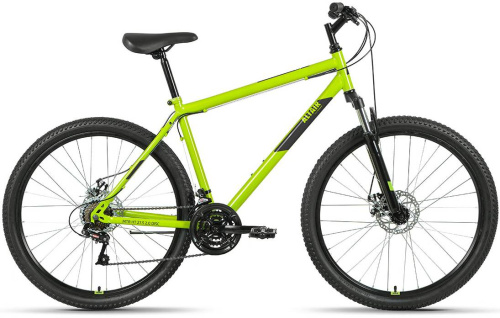 Велосипед ALTAIR MTB HT 27,5 2.0 D (27,5" 21 ск. рост. 19") 2022, зеленый/черный, RBK22AL27151