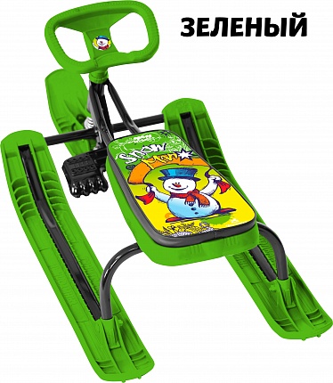 Снегокат Тяни-Толкай шнур с рукояткой Snow man