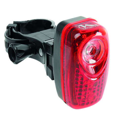 Фонарь 5-221041 задний 3д (1*0.5W)/2ф красный с батар. вертик. HELIOS 3.2 S M-WAVE