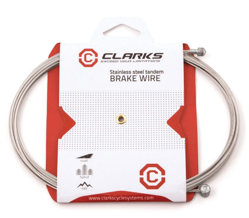 Тросик W5097SS 3-356 торм. MTB/ROAD/ТАНДЕМ нерж. 1.5х3060мм (20) CLARKS
