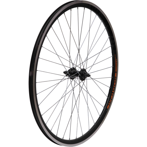 Колесо 28 - 29" (700С) переднее. 2AL чёрный обод, стальная втулка (H36. G14.)