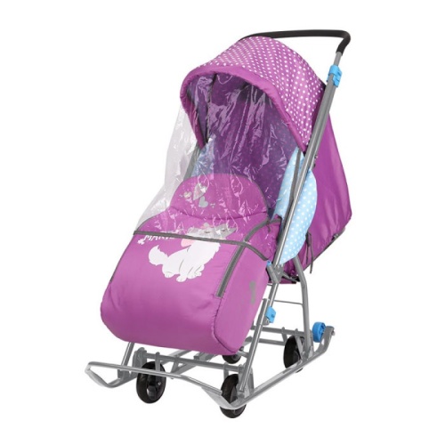 Санки-коляска "Disney Baby 1" DB1/1 Коты Аристократы кошечка Мари орхидея