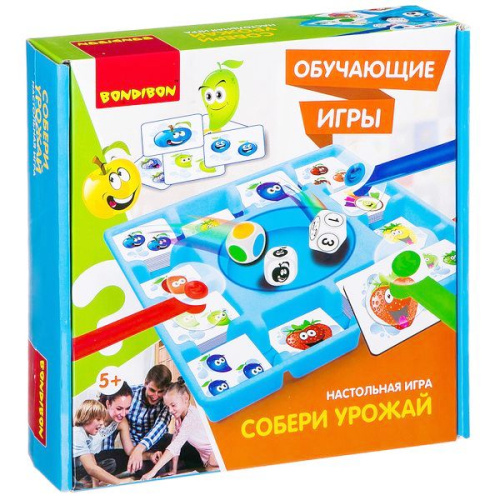 Обучающие игры Bondibon Настольная игра СОБЕРИ УРОЖАЙ
