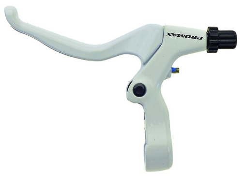 Тормозные ручки PROMAX 5-361490 алюм. V-брэйк/кантелив. регул. белые