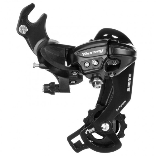 Переключатель задний Shimano Tourney TY300, 6/7ск., крепл. на ось