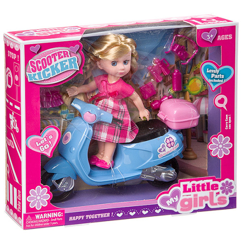 Набор игровой с куклой Scooter Kicker