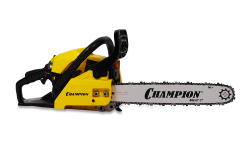Бензиновая цепная пила CHAMPION 241, двигатель 1,8 кВт / 2,5 л.с. при 11500 об/мин, 16"/40 см, 3/8LP", 1,3 мм, 56 зв., легкий старт  