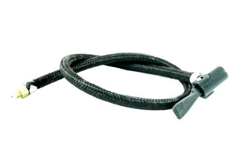 Шланг насоса с метал. наконечником плетеный