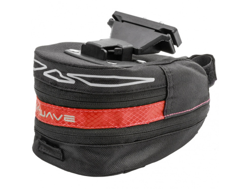 Сумка под седло M-WAVE, 5-122483, быстросъемн. расклад., р-р "L"  черно-красная