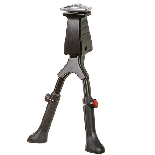 Подножка центр STG KWA-517-02, алюм. 24-28", двойная с болтом M10*50, черная, Х94993