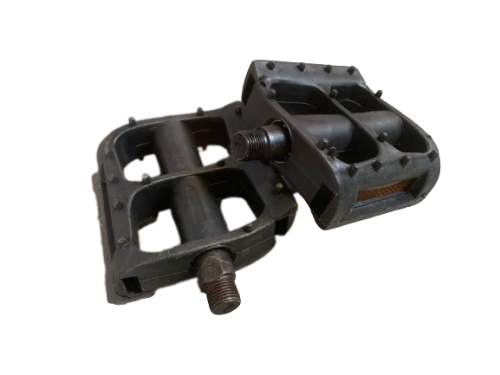 Педаль «UNITY» модель: ME 13-21 пластиковая с светоотражателем на подшипниках. Резьба крепления М14,