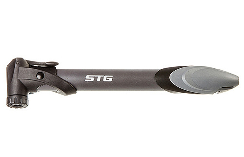 Насос ручной пласт. STG GP-96, presta/schrader, т-обр. ручка. сер., Х90173