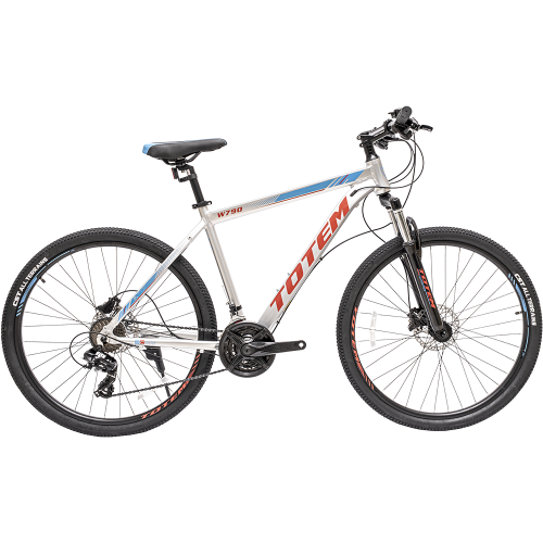 Велосипед TOTEM W790 27.5" D (27.5" 24ск рост 19") 2023 серебристый