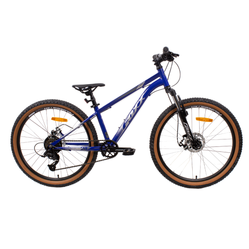 Велосипед FOXX 24" CAIMAN JR синий, сталь, размер 12"